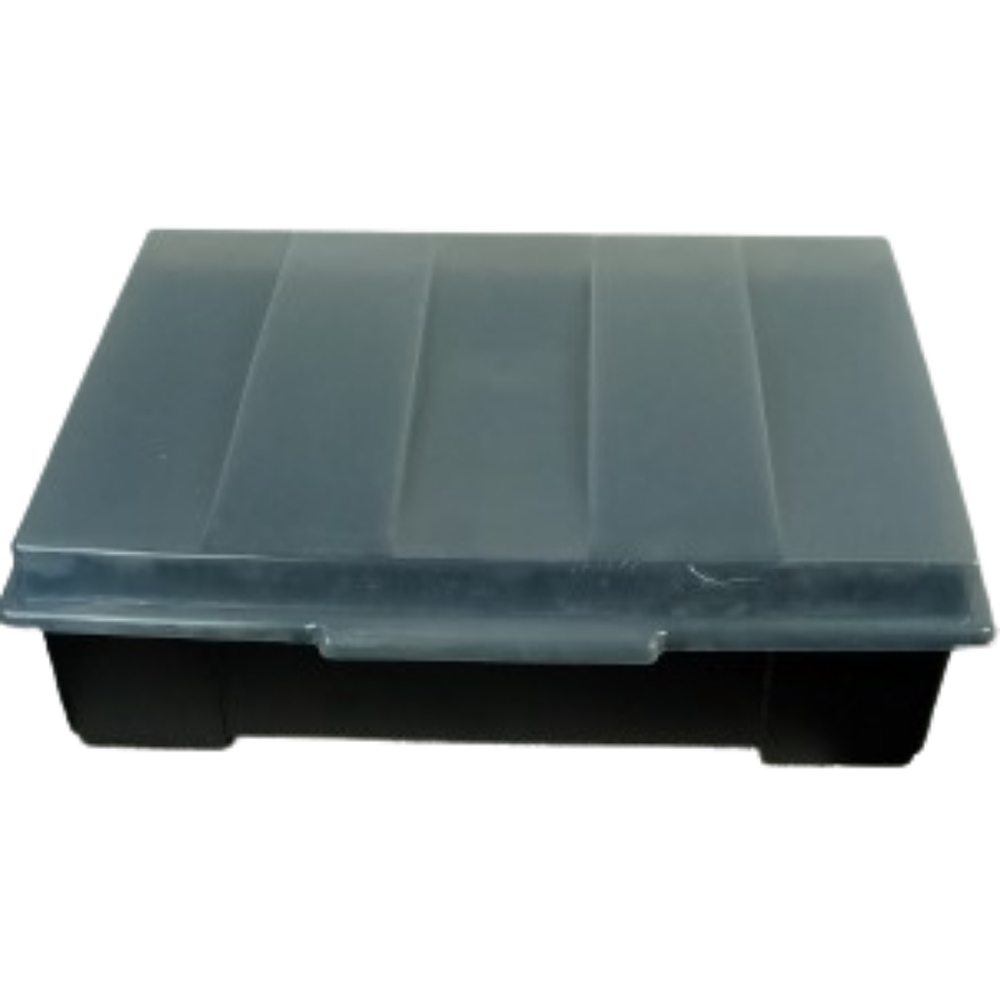 Alpha Black VHS Plastic Storage Box With Lid